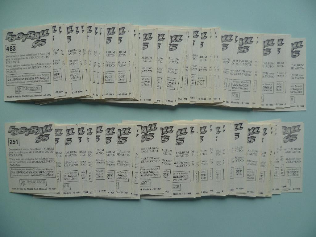 Panini Football 95 voetbal stickers images vignettes chromos, Collections, Enlèvement ou Envoi, Comme neuf