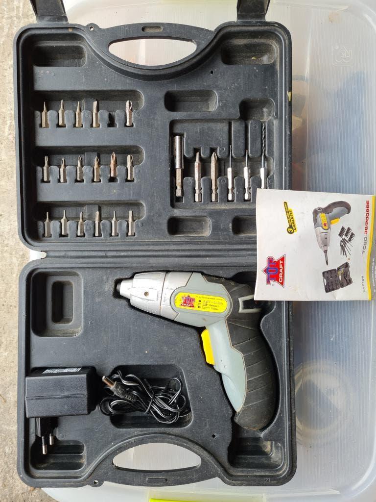Kleine schroefmachine Topcraft TCSD-36, Ophalen