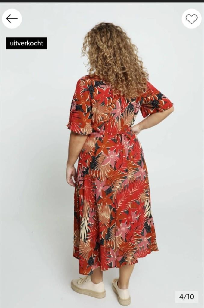 Mooie jurk in rood maat x large, Cassis, Maat 46/48 (XL) of groter, Ophalen of Verzenden, Zo goed als nieuw