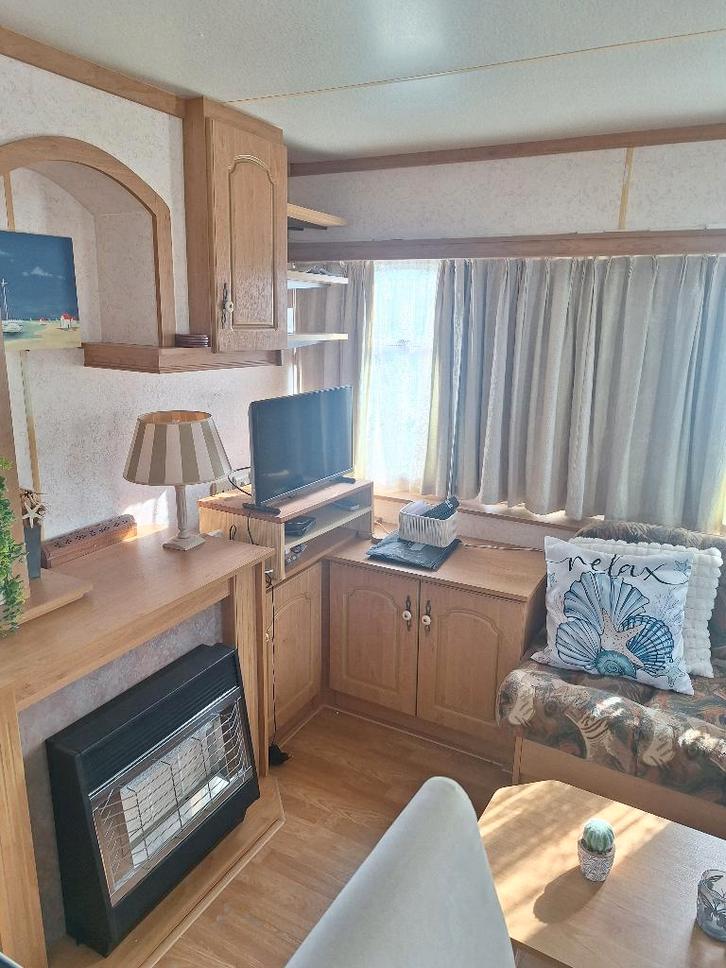 Sta-caravan te Westende, Caravans en Kamperen, Stacaravans, tot en met 5, Ophalen