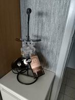 Porte-bouteille et porte-verre en fer avec manche en bois, Enlèvement