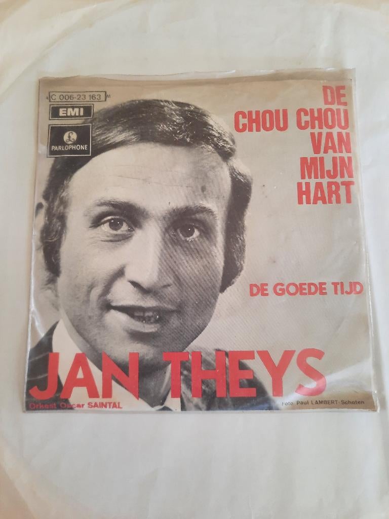 Jan Theys-"De chou chou van mijn hart", Gebruikt, 7 inch, Single, 1970 - 1979