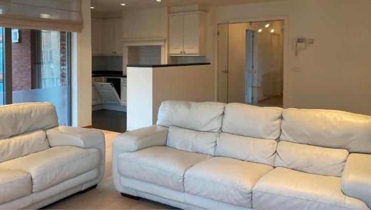 Lederen 2-zit en 3-zit, Maison & Meubles, Canapés | Coins salons complets, Utilisé, Cuir, Enlèvement