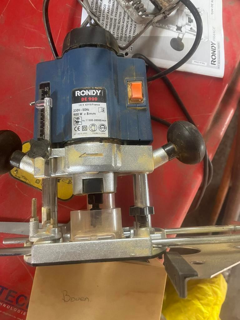 Bovenfrees Rondy voor onderdelen met nieuwe frezenset, Doe-het-zelf en Bouw, Ophalen, Zo goed als nieuw, Bovenfrees