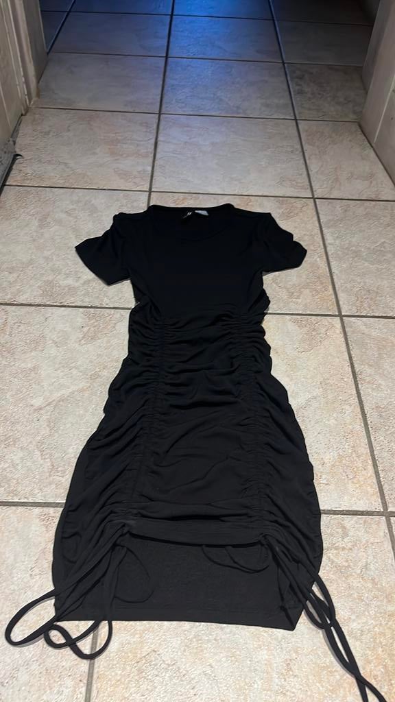 Bodycon-jurk, Ophalen, Zwart, Nieuw, Knielengte