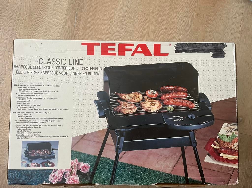 Tefal elektrische bbq (ongebruikt), Ophalen, Zo goed als nieuw