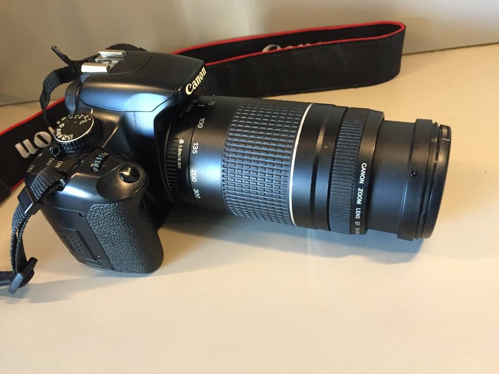 Complete Canon Eos-Rebel-XSI (450)+Lens 75-300mm!!, Ophalen, Zo goed als nieuw, Spiegelreflex, Canon