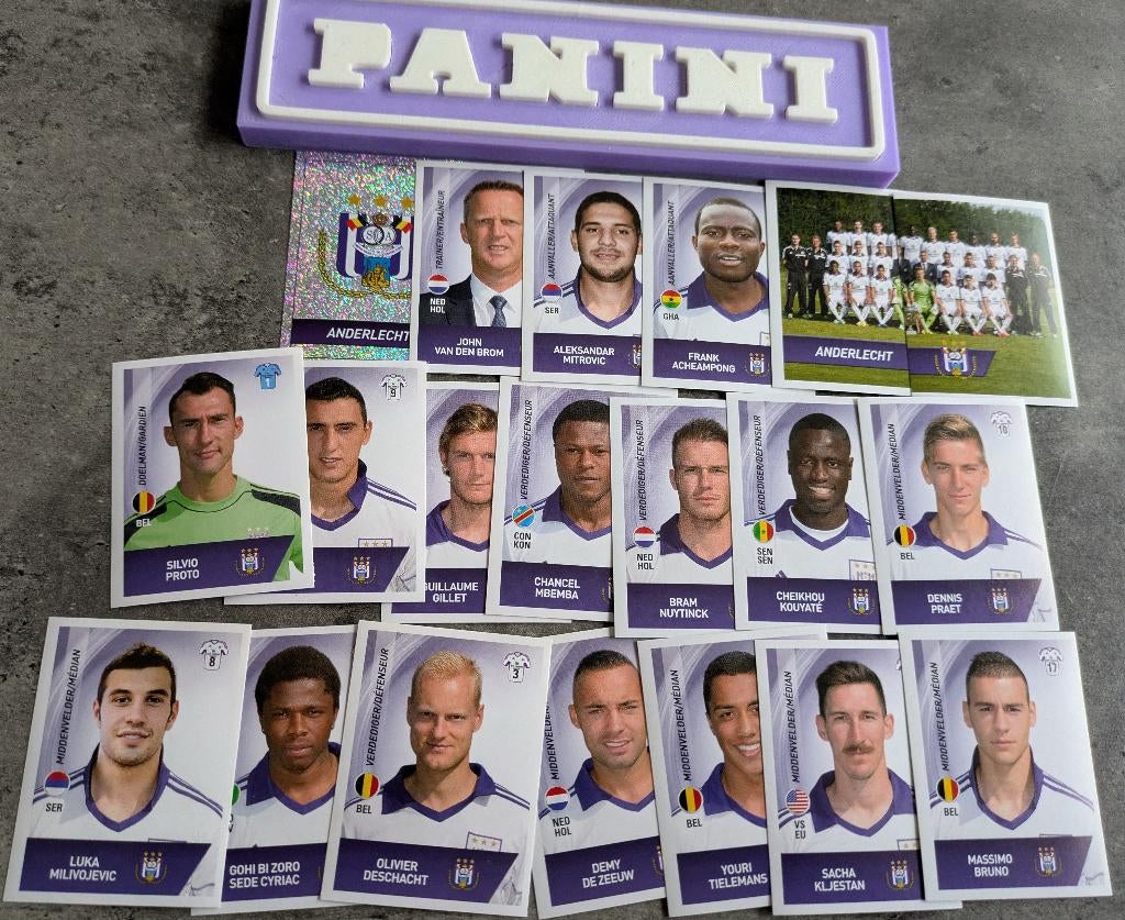 Panini FOOTBALL 2014 20 AUTOCOLLANTS ANDERLECHT SC FOOT, Envoi, Neuf