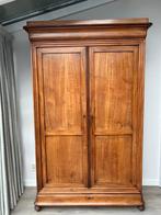 Antieke Louis Philippe linnenkast - 19e eeuw mahoniehout, Ophalen