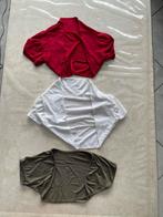 BOLEROS (5) rood wit kaki wit grijs XS, Kleding | Dames, Ophalen of Verzenden, Zo goed als nieuw, Maat 34 (XS) of kleiner, Overige kleuren