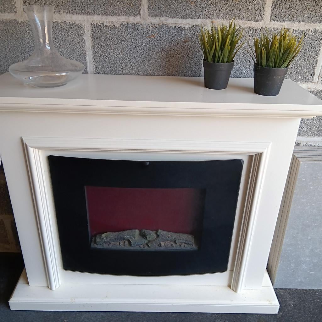 Open haard schouwgarnituur op stroom, Ophalen