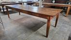 Lange boerentafel 3 meter mooi geleefd blad met 3 laden, Ophalen of Verzenden, Gebruikt