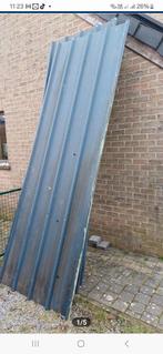 4 panneaux de toit métalliques isolés de 3,20 m sur 1,05 m,, 10 à 15 m², Enlèvement, Utilisé, Métal