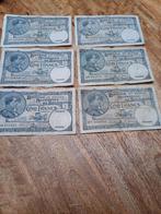 6 stuks 5 franken 1931 en 1938, Postzegels en Munten, Bankbiljetten | België, Verzenden