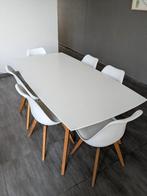 Eettafel met 6 stoelen, Huis en Inrichting, Tafels | Eettafels, Ophalen, Gebruikt, Vijf personen of meer