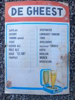 Ancien tarif pub brasserie De Gheest (Alost), Collections, Enlèvement ou Envoi