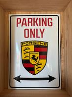 Emaille bord voor parkeren van Porsche, Ophalen of Verzenden