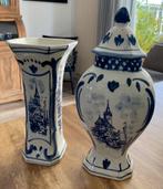 Delfts Blauw vaas en pot, Antiek en Kunst, Ophalen