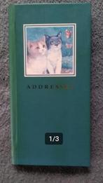 Carnet d'adresses vert avec chatons neuf, Divers, Enlèvement ou Envoi, Comme neuf
