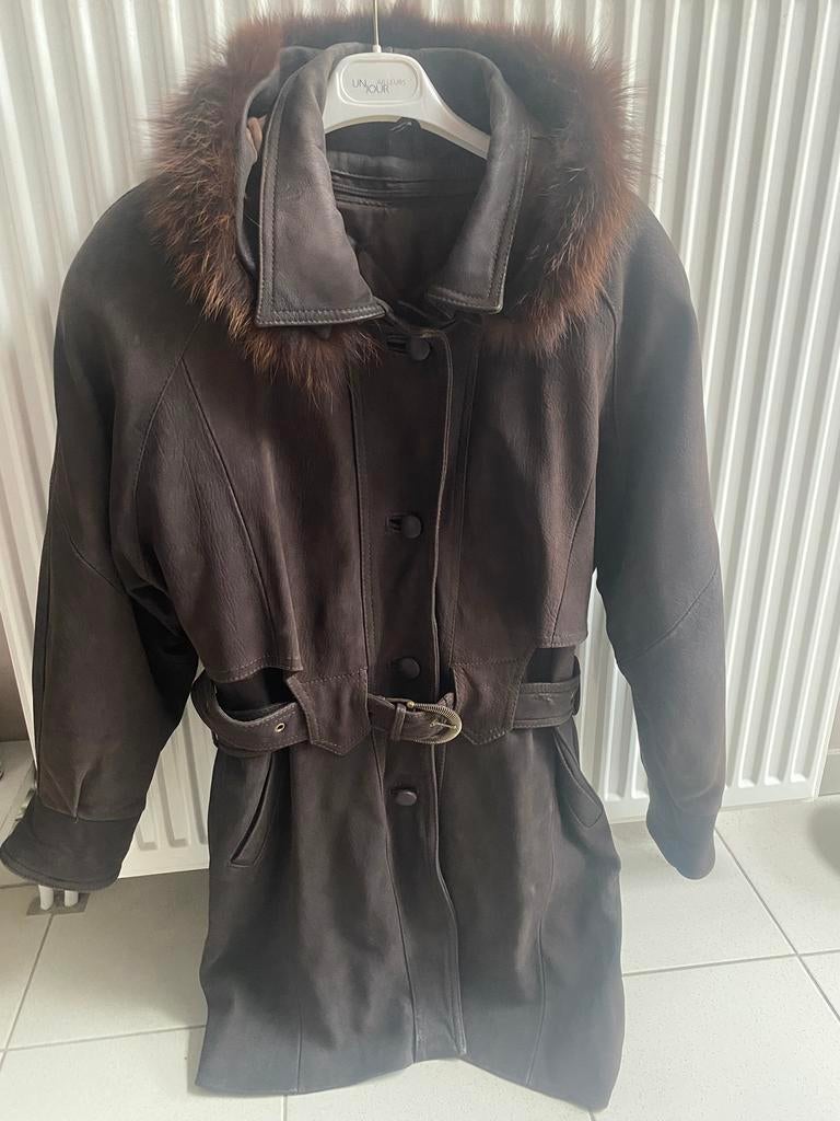 Leren vintage damesjas, Kleding | Dames, Ophalen of Verzenden, Zo goed als nieuw