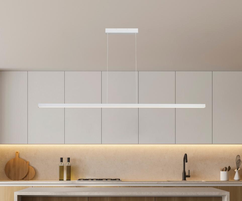 Lampe suspendue LED1200mm- neuve dans sa boîte - blanc chaud, Neuf, 75 cm ou plus, Enlèvement, Métal