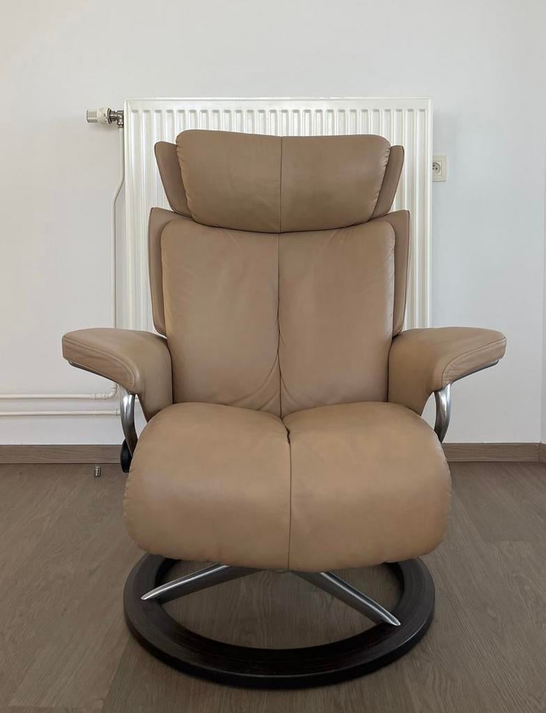 Fauteuil design Stressless - Super confortable, Maison & Meubles, Fauteuils, 75 à 100 cm, Comme neuf, Durlet Artifort knoll himolla hukla natuzzi eames zetel huis