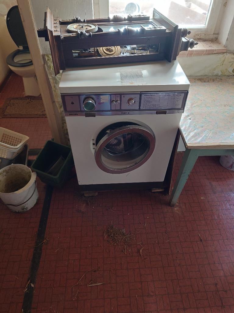 Werkende vintage Philips 707E wasmachine, Ophalen