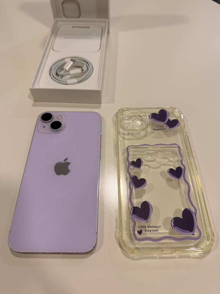 Iphone 14 plus, Telecommunicatie, Mobiele telefoons | Apple iPhone, IPhone 14 Plus, Paars, Zo goed als nieuw, Ophalen