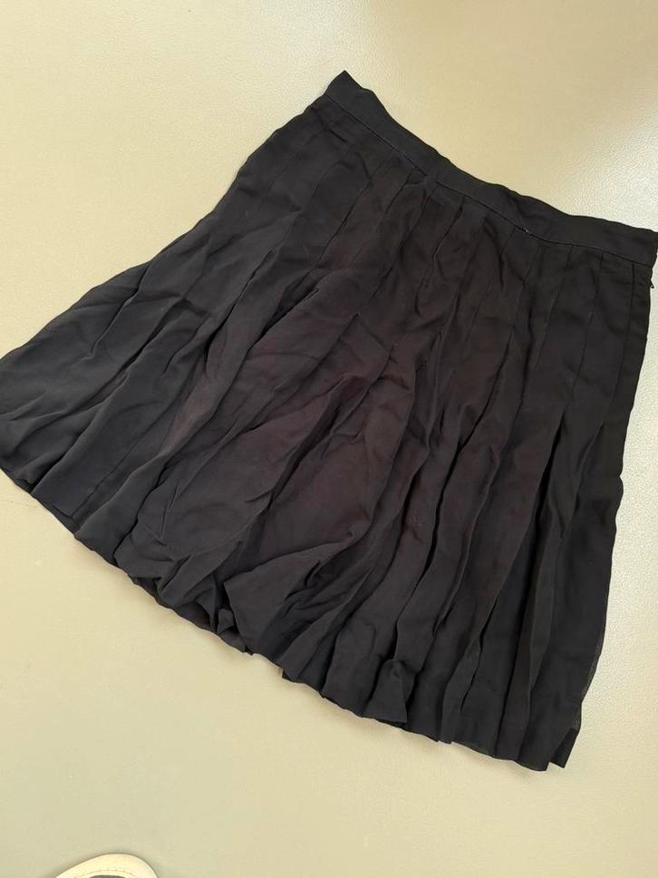 ZGAN zwart zijden plooirokje Linea by Torelli, Kleding | Dames, Rokken, Zo goed als nieuw, Zwart, Verzenden