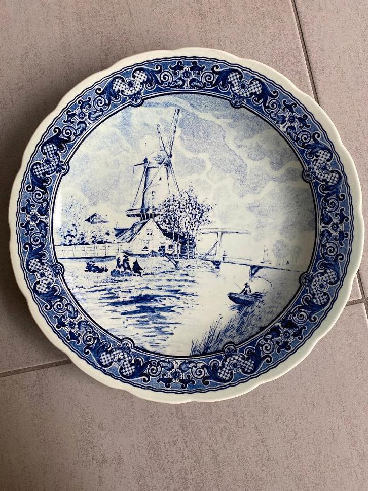 Delfts blauw sierbord, Antiek en Kunst, Antiek | Wandborden en Tegels, Ophalen of Verzenden
