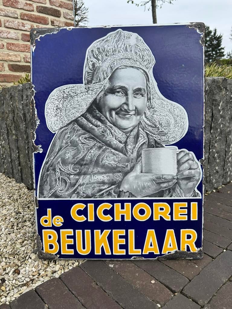 Plaque émaillée Beukelaar 1930, Enlèvement ou Envoi, Comme neuf