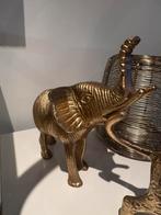 Set van olifant en tijger in goud, Ophalen of Verzenden