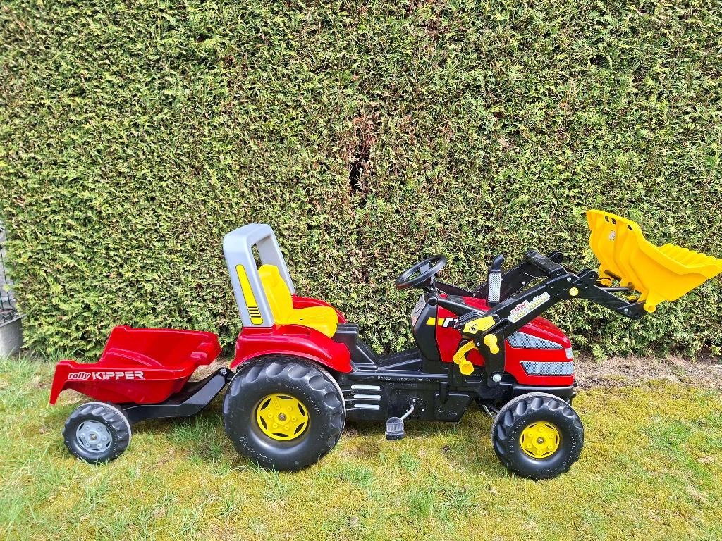 Rolly Toys X-TRAC tractor met lader en kar, Enlèvement, Comme neuf, Véhicule à pédales