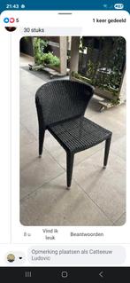 Verschillende partijen wicker terrasstoelen lot cafe terras, Ophalen of Verzenden, Wicker