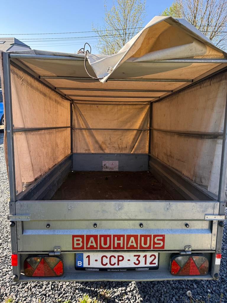 Remorque bachee 120x200 750kg, Enlèvement, Comme neuf