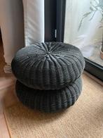 Pouf et tabouret Ikea des années 90, Enlèvement ou Envoi, Rond, Utilisé, 50 à 75 cm