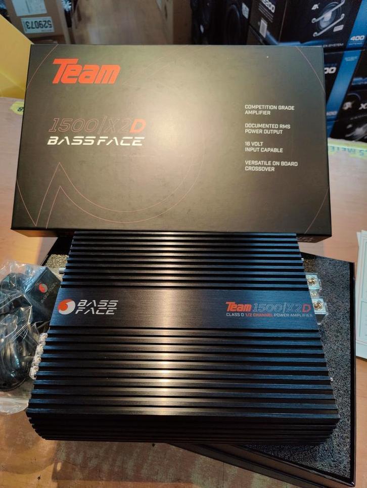 Bassface Team1500/x2D Versterker -incl bassremote, Auto diversen, Autospeakers