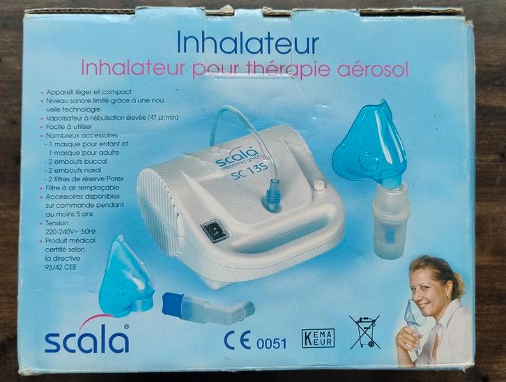 Inhalator - Aerosoltherapie - SCALA, Kinderen en Baby's, Badjes en Verzorging, Gebruikt, Overige typen, Overige merken, Ophalen