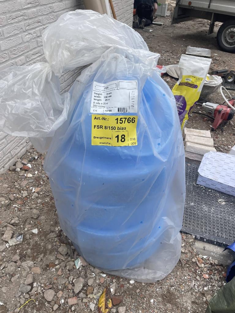 Randisolatie 8mm dik 150mm hoog, Ophalen, Zo goed als nieuw, Overige materialen, Minder dan 4 cm