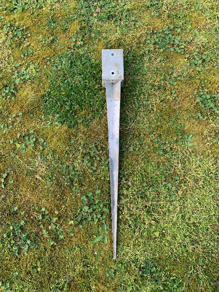 Paalhouders 95 mmx95mm 90 cm lang, Ophalen, Gebruikt