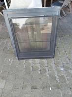 Aluminium antraciet (ral 7016)kantel/kiep Raam + vliegenraam, Doe-het-zelf en Bouw, Glas en Ramen, Ophalen, Gevelraam of Ruit