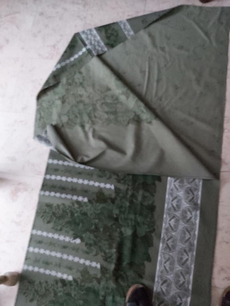 Stoffen, Huis en Inrichting, Stoffering | Gordijnen en Lamellen, Ophalen, Nieuw, Groen