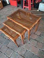 Bijzettafeltjes, side table., Huis en Inrichting, Tafels | Sidetables, Ophalen, Glas