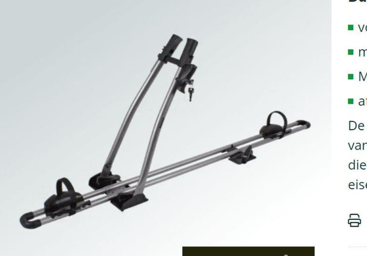 Fietsdrager dakdrager Thule, Auto diversen, Dakdragers, Nieuw, Ophalen of Verzenden