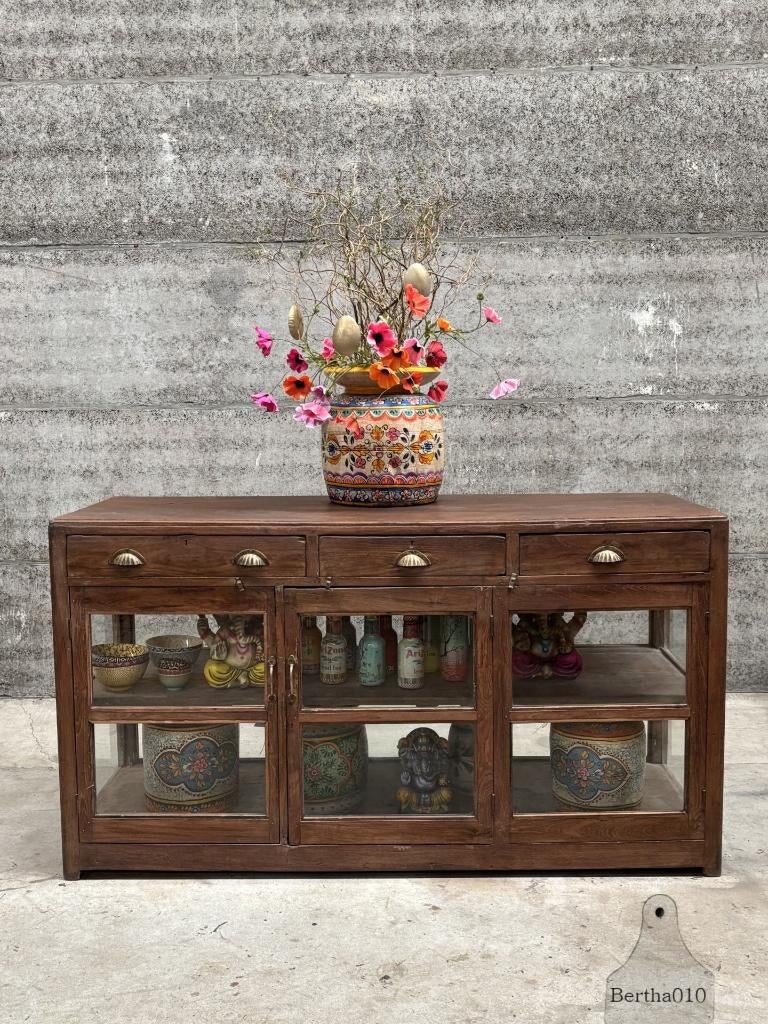 Prachtige toonbank keukeneiland jaren 20 lengte 168 cm, Antiek en Kunst, Ophalen