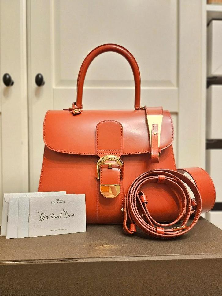 Delvaux Brillant MM « Le Diva » - avec certificat, Bijoux, Sacs & Beauté, Sacs | Sacs Femme, Sac à main, Rouge, Enlèvement ou Envoi