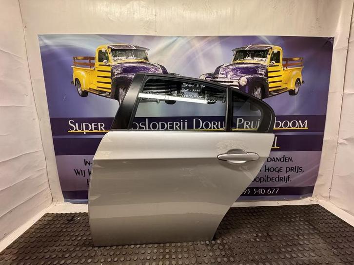 BMW e90 deur links achter, Autos : Pièces & Accessoires, Carrosserie & Tôlerie, Porte, BMW, Arrière, Gauche, Utilisé