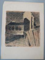 originele lithografie van G.Baltus, Ophalen of Verzenden