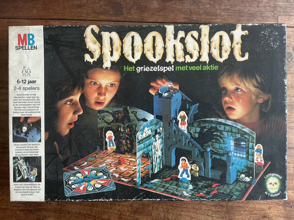 Bordspel Spookslot MB jaren 80, Hobby en Vrije tijd, Ophalen, Gebruikt