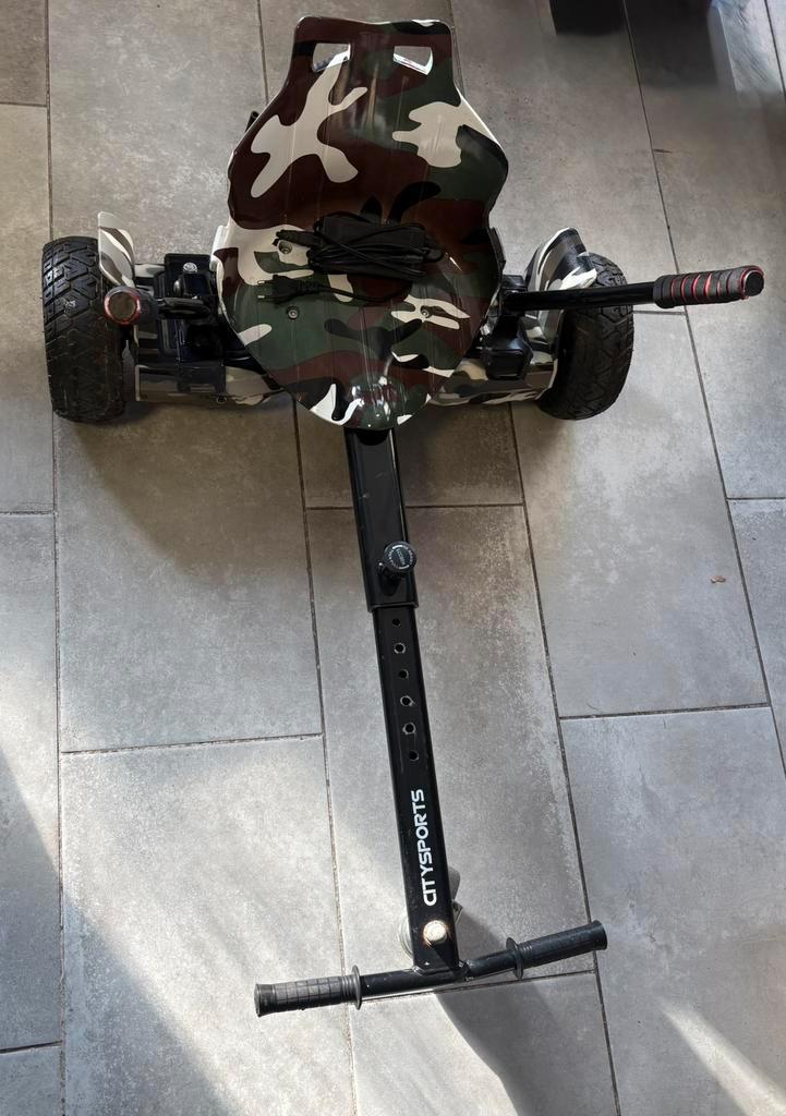 Hoverboard 8,5 pouces avec siège kart Citysports, Kinderen en Baby's, Speelgoed | Buiten | Accuvoertuigen, Zo goed als nieuw, Ophalen